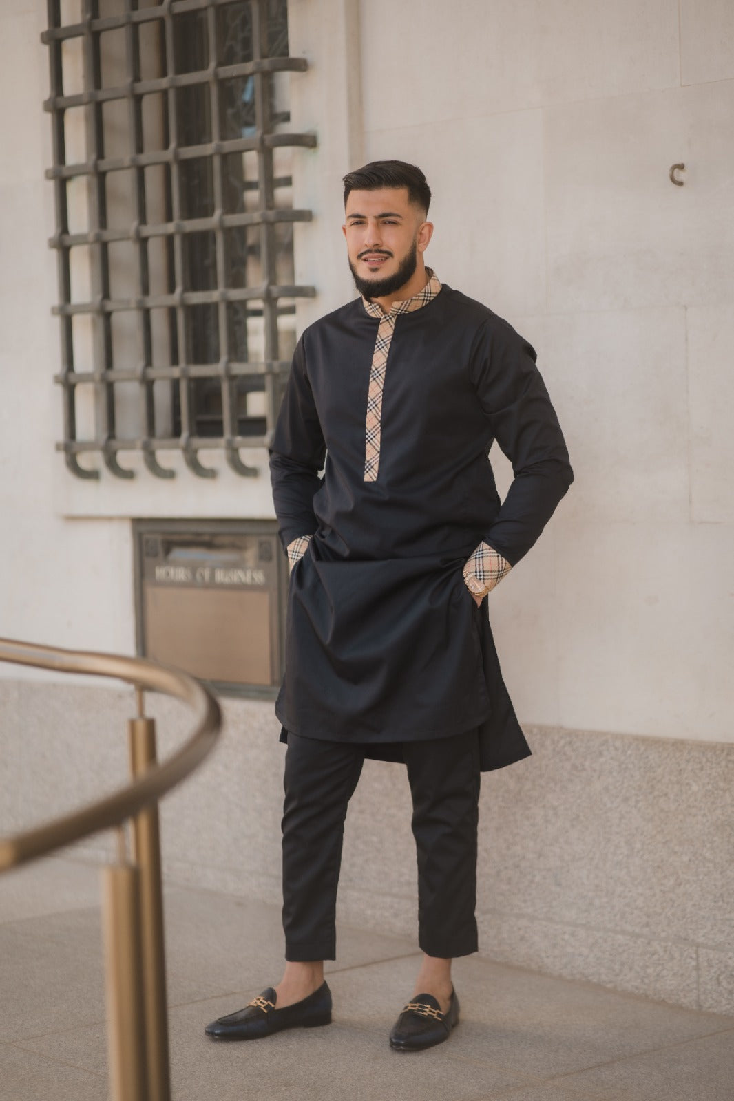 Black Burberry Kurta trouser